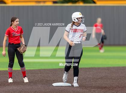 Thumbnail 2 in Trenton @ Muenster (UIL 2A Softball Region 2 Regional Semifinal) photogallery.
