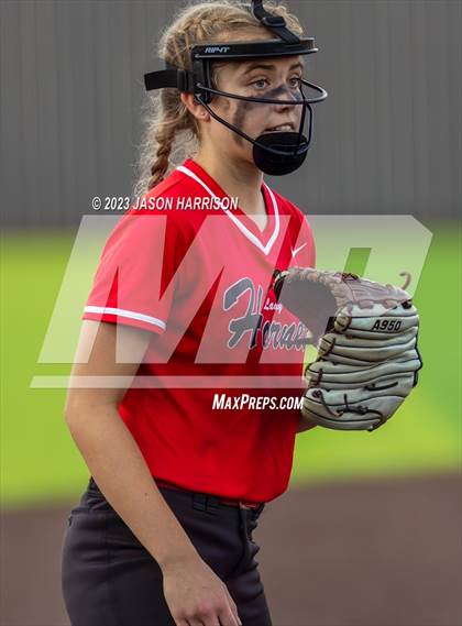 Thumbnail 2 in Trenton @ Muenster (UIL 2A Softball Region 2 Regional Semifinal) photogallery.