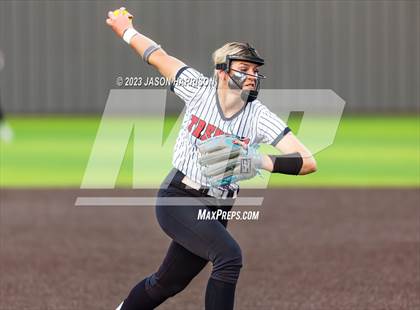 Thumbnail 2 in Trenton @ Muenster (UIL 2A Softball Region 2 Regional Semifinal) photogallery.