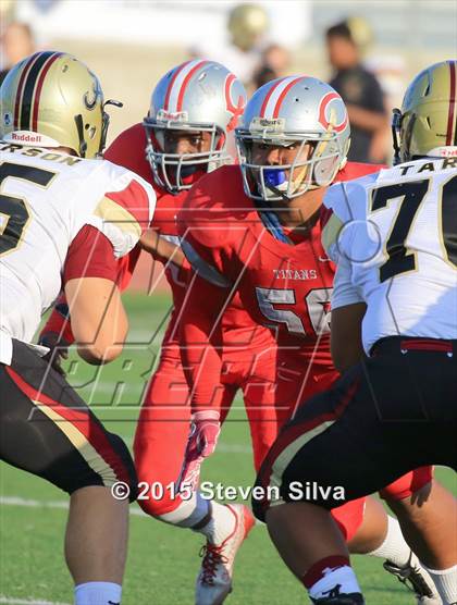 Thumbnail 2 in Colony vs. Alemany (2015 SoCal Honor Bowl) photogallery.