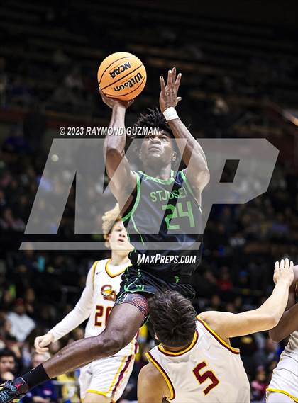 Thumbnail 1 in St. Joseph vs. Clovis West (CIF CS D1 Championship) photogallery.