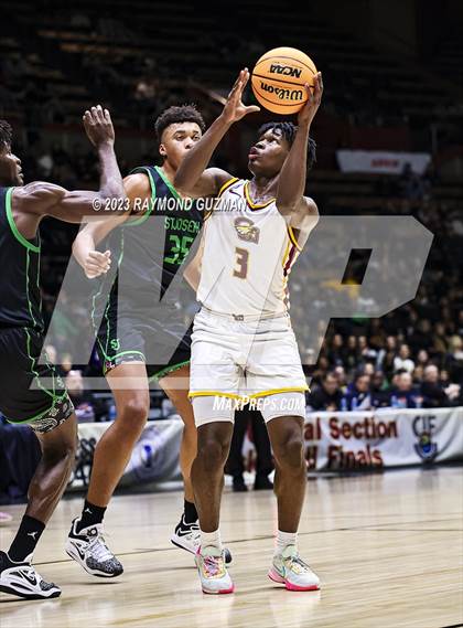 Thumbnail 1 in St. Joseph vs. Clovis West (CIF CS D1 Championship) photogallery.
