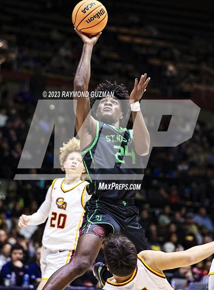 Thumbnail 2 in St. Joseph vs. Clovis West (CIF CS D1 Championship) photogallery.