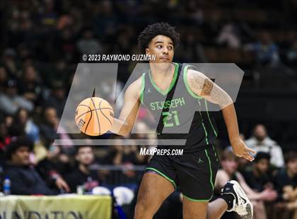 Thumbnail 3 in St. Joseph vs. Clovis West (CIF CS D1 Championship) photogallery.