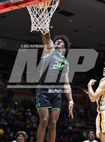 Thumbnail 2 in St. Joseph vs. Clovis West (CIF CS D1 Championship) photogallery.