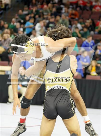 Thumbnail 1 in CIF State Boys Wrestling Championships (Day 1 - Round 2) photogallery.