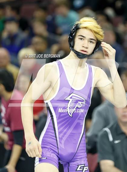 Thumbnail 1 in CIF State Boys Wrestling Championships (Day 1 - Round 2) photogallery.