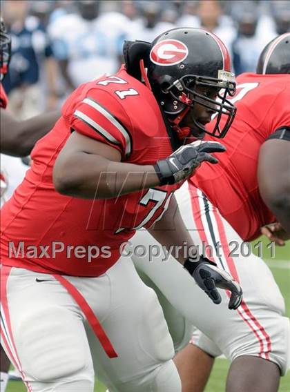 Thumbnail 1 in Camden County vs. Glenville (Kirk Herbstreit National Kickoff Classic) photogallery.