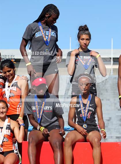 Thumbnail 3 in CIF NCS Meet of Champions (Girls 4x400 Meter Relay) photogallery.