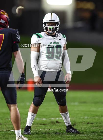 Thumbnail 2 in St. Joseph @ Clovis West CIF Central section Division 1-AA Quarterfinals photogallery.