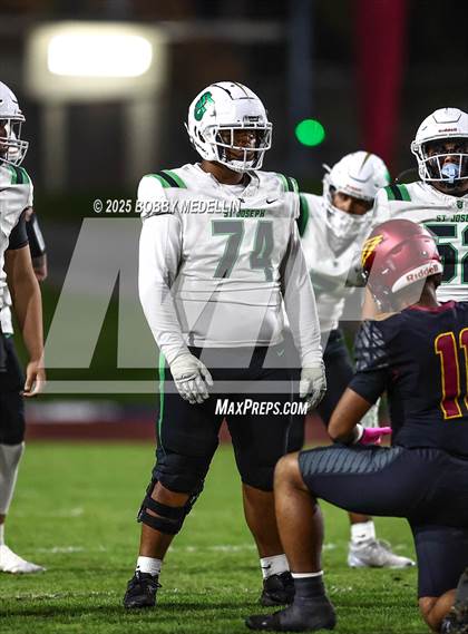 Thumbnail 3 in St. Joseph @ Clovis West CIF Central section Division 1-AA Quarterfinals photogallery.