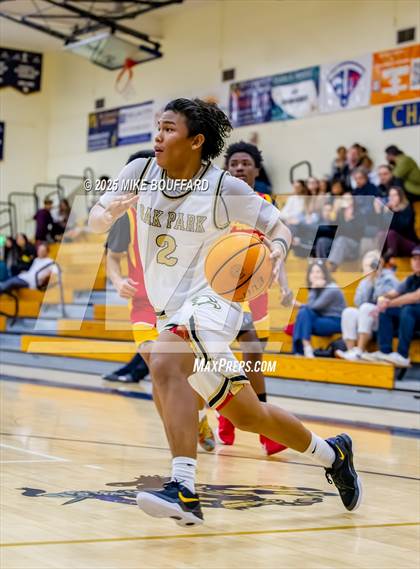 Thumbnail 3 in Oak Park vs Paraclete (Santa Barbara Holiday Classic) photogallery.