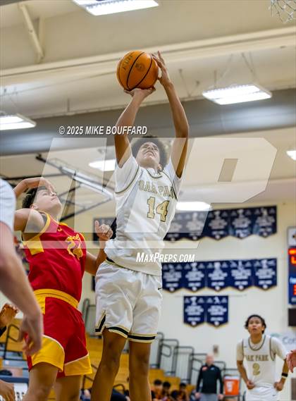 Thumbnail 3 in Oak Park vs Paraclete (Santa Barbara Holiday Classic) photogallery.
