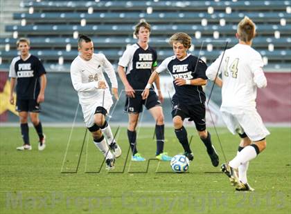 Thumbnail 2 in Pine Creek vs. Rock Canyon (CHSAA 5A Final) photogallery.