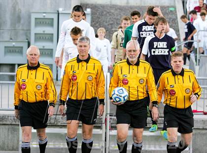Thumbnail 1 in Pine Creek vs. Rock Canyon (CHSAA 5A Final) photogallery.