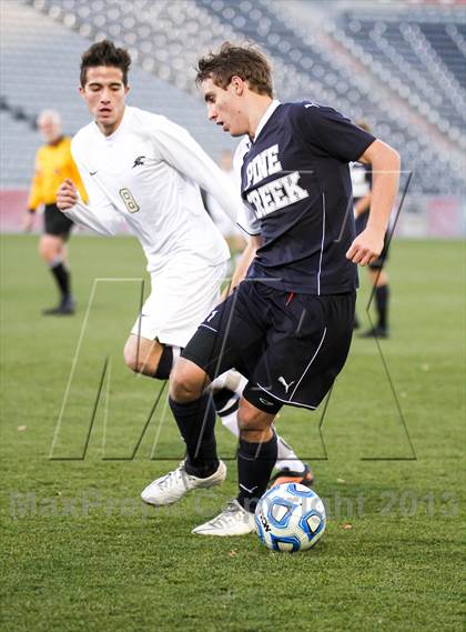 Thumbnail 2 in Pine Creek vs. Rock Canyon (CHSAA 5A Final) photogallery.