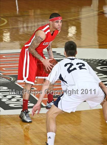 Thumbnail 1 in Life Center Academy vs. St. Mark's (Spalding Hoophall Classic) photogallery.