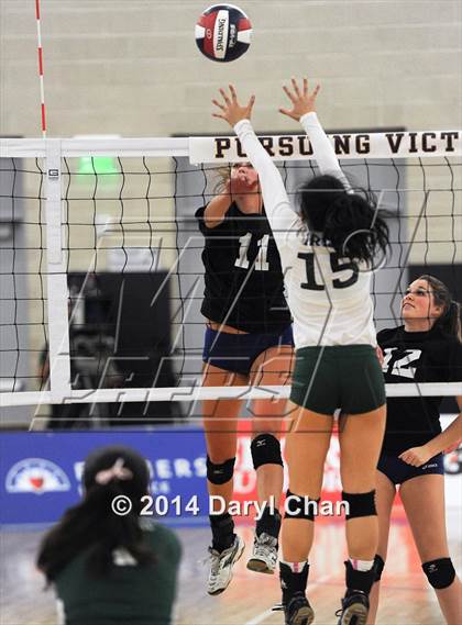 Thumbnail 1 in Saddleback Valley Christian vs. Sacred Heart Cathedral (CIF State D3 Finals) photogallery.