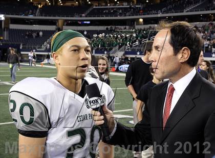 Thumbnail 3 in Lancaster vs. Cedar Park (UIL 4A Division 2 Final) photogallery.