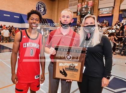 Thumbnail 2 in Centennial @ Sierra Canyon (CIF SS Open DIV Championship Final) photogallery.