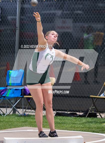 Thumbnail 3 in CHSAA Track and Field 5A Championships (Girls Shot Put) photogallery.