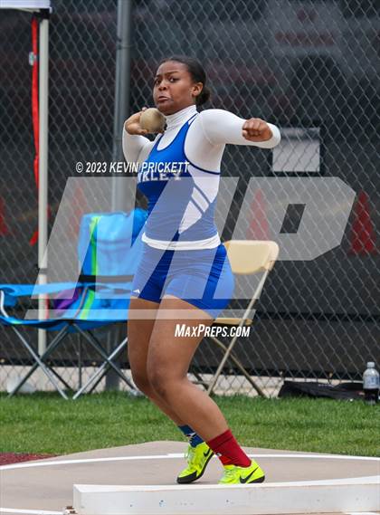 Thumbnail 2 in CHSAA Track and Field 5A Championships (Girls Shot Put) photogallery.