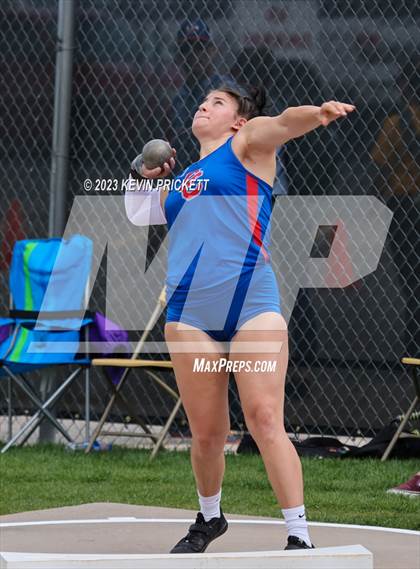 Thumbnail 3 in CHSAA Track and Field 5A Championships (Girls Shot Put) photogallery.