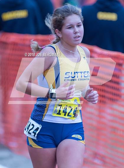 Thumbnail 1 in CIF State Cross Country Championships (Girls D4 Race) photogallery.