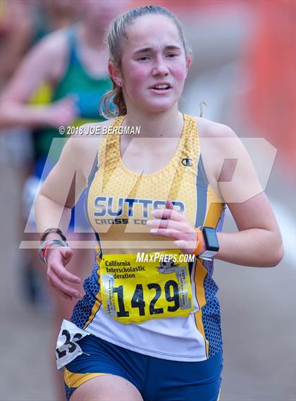 Thumbnail 3 in CIF State Cross Country Championships (Girls D4 Race) photogallery.