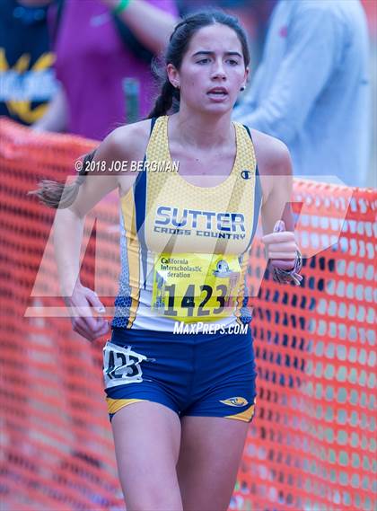 Thumbnail 1 in CIF State Cross Country Championships (Girls D4 Race) photogallery.
