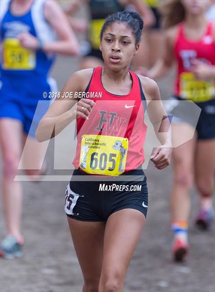 Thumbnail 1 in CIF State Cross Country Championships (Girls D4 Race) photogallery.