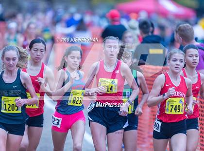 Thumbnail 1 in CIF State Cross Country Championships (Girls D4 Race) photogallery.