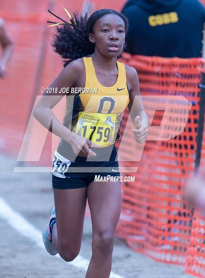 Thumbnail 1 in CIF State Cross Country Championships (Girls D4 Race) photogallery.