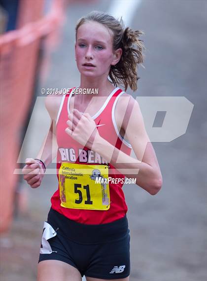 Thumbnail 2 in CIF State Cross Country Championships (Girls D4 Race) photogallery.