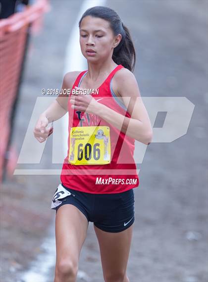 Thumbnail 1 in CIF State Cross Country Championships (Girls D4 Race) photogallery.