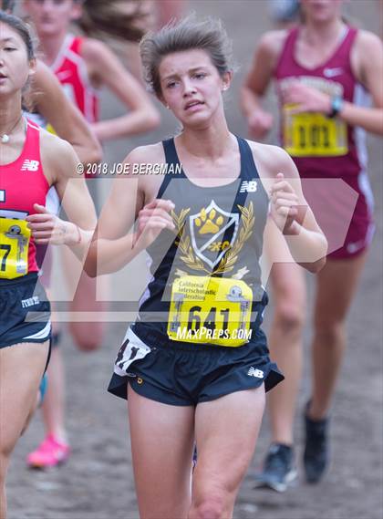Thumbnail 3 in CIF State Cross Country Championships (Girls D4 Race) photogallery.