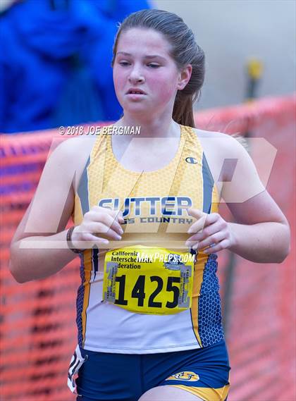 Thumbnail 2 in CIF State Cross Country Championships (Girls D4 Race) photogallery.