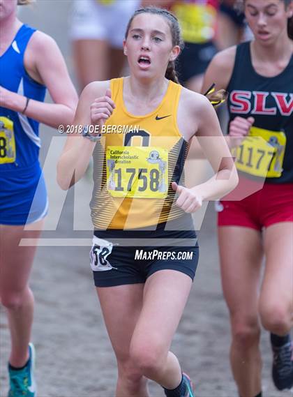 Thumbnail 2 in CIF State Cross Country Championships (Girls D4 Race) photogallery.
