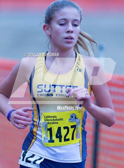 Thumbnail 3 in CIF State Cross Country Championships (Girls D4 Race) photogallery.