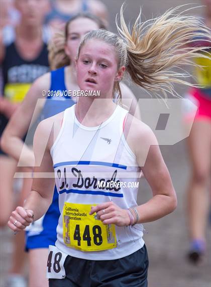 Thumbnail 1 in CIF State Cross Country Championships (Girls D4 Race) photogallery.