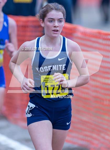 Thumbnail 3 in CIF State Cross Country Championships (Girls D4 Race) photogallery.