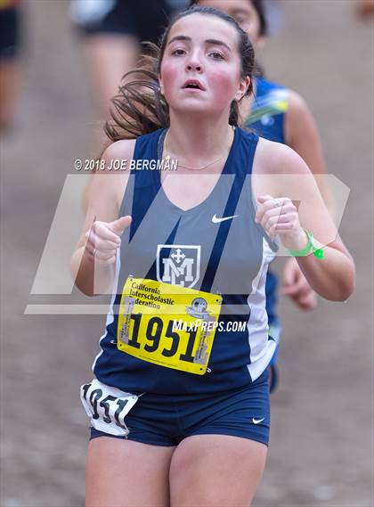 Thumbnail 1 in CIF State Cross Country Championships (Girls D4 Race) photogallery.