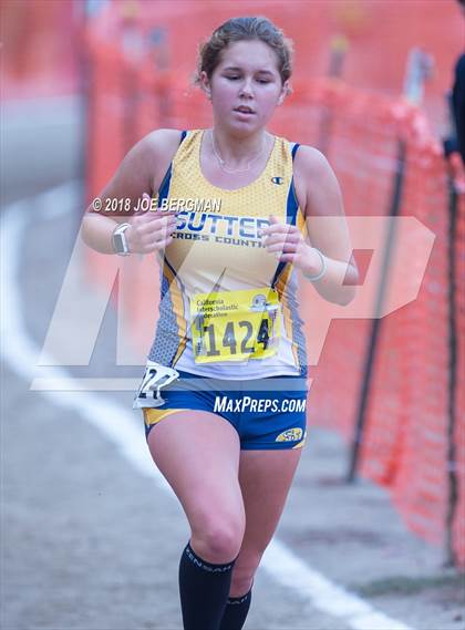 Thumbnail 2 in CIF State Cross Country Championships (Girls D4 Race) photogallery.