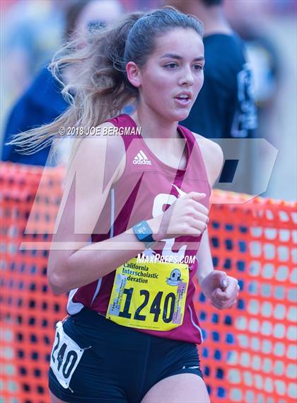 Thumbnail 2 in CIF State Cross Country Championships (Girls D4 Race) photogallery.