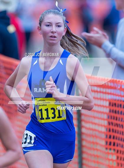 Thumbnail 2 in CIF State Cross Country Championships (Girls D4 Race) photogallery.