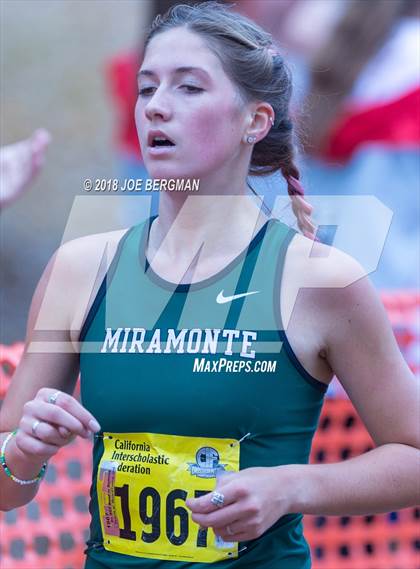 Thumbnail 3 in CIF State Cross Country Championships (Girls D4 Race) photogallery.