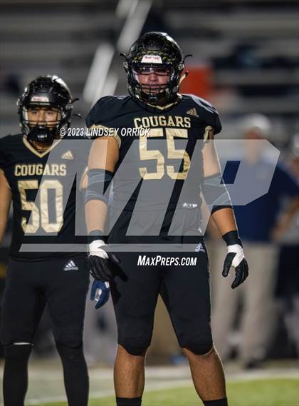 Thumbnail 2 in Lake Creek vs. Crockett (UIL Football 5A Division 2 Region III Area) photogallery.