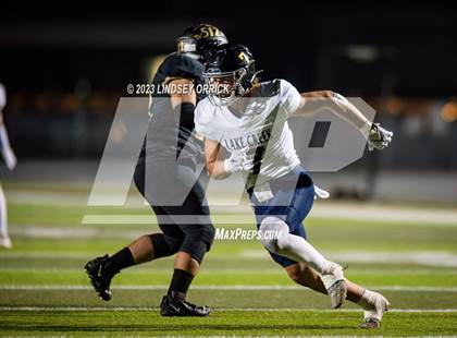 Thumbnail 3 in Lake Creek vs. Crockett (UIL Football 5A Division 2 Region III Area) photogallery.