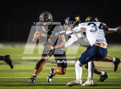 Thumbnail 1 in Lake Creek vs. Crockett (UIL Football 5A Division 2 Region III Area) photogallery.