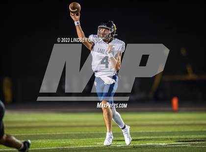 Thumbnail 2 in Lake Creek vs. Crockett (UIL Football 5A Division 2 Region III Area) photogallery.